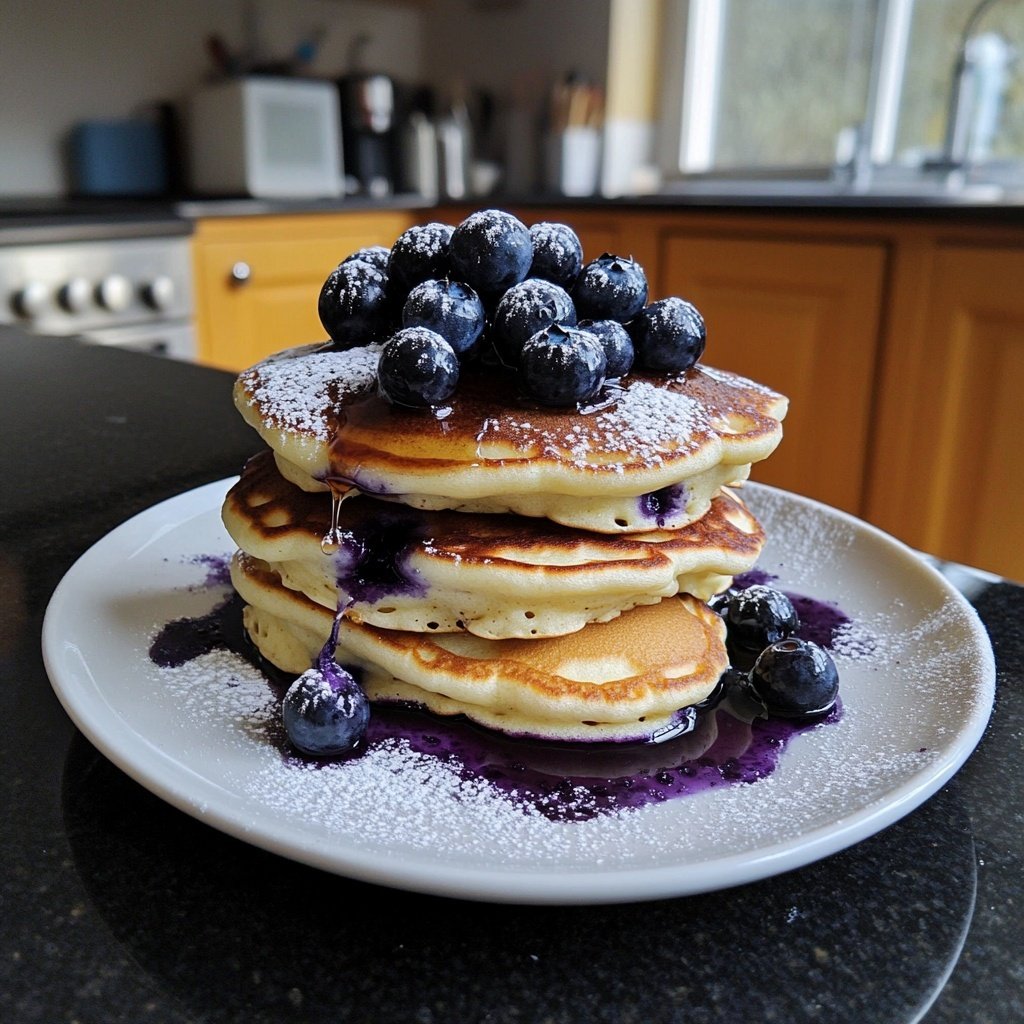 Blueberry Ricotta Pancakes