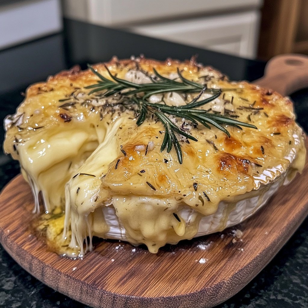 Baked Camembert with Rosemary and Garlic