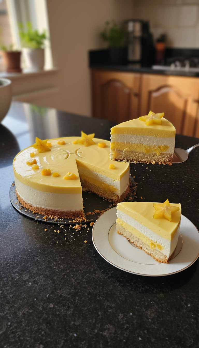 Pisces Mango Mousse Cake