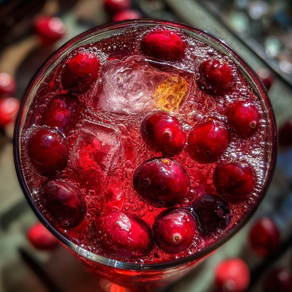 Cranberry Vanilla Frost Fizz