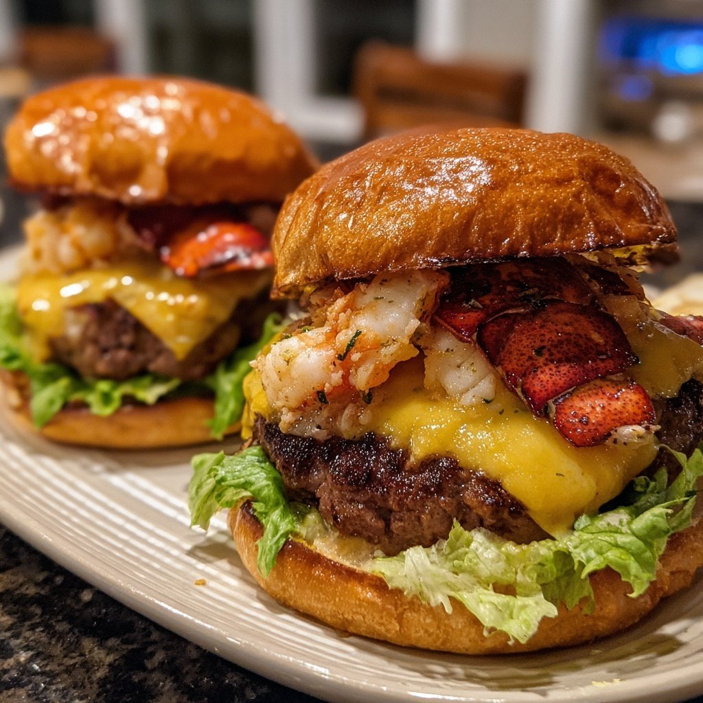 Delectable Surf and Turf Burgers