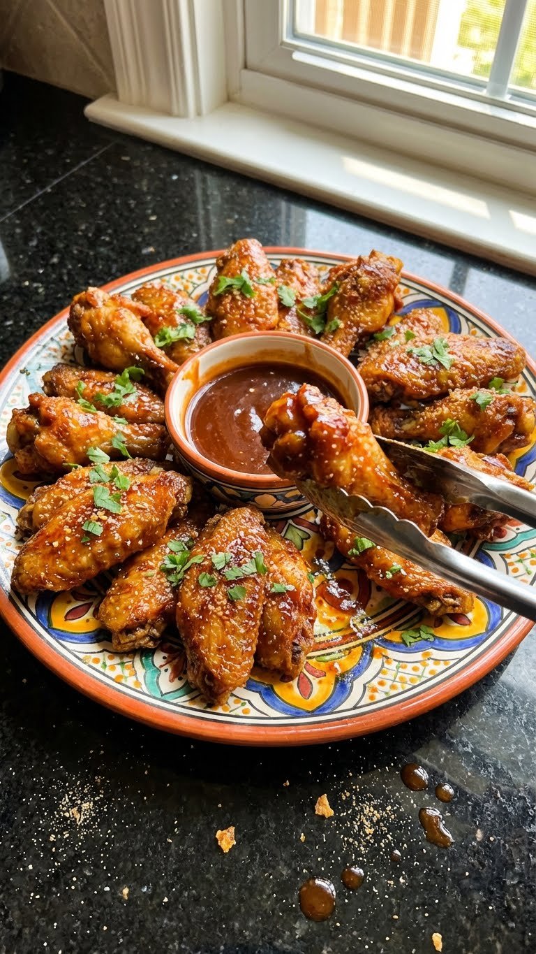 Whimsical Chicken Wing Party Spread