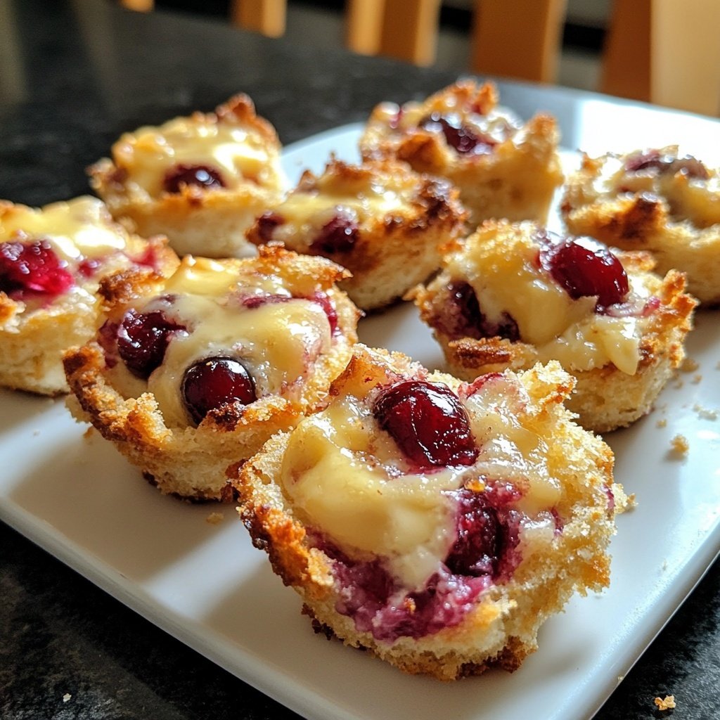 Mini Cranberry Brie Bites