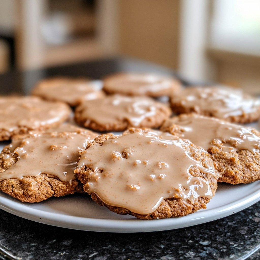 Glazed Speculoos Spice Cookies