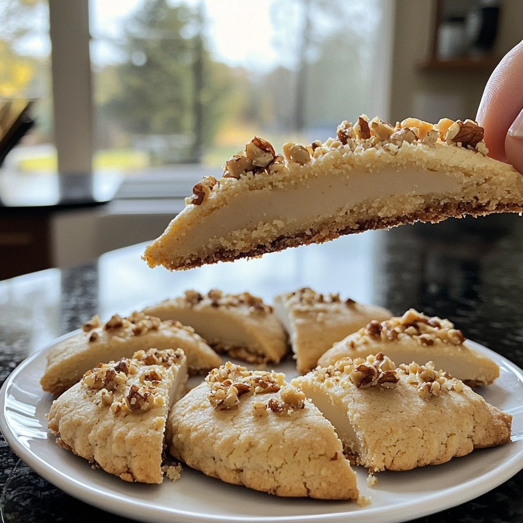 Walnut Shortbread Crescent Cookies​