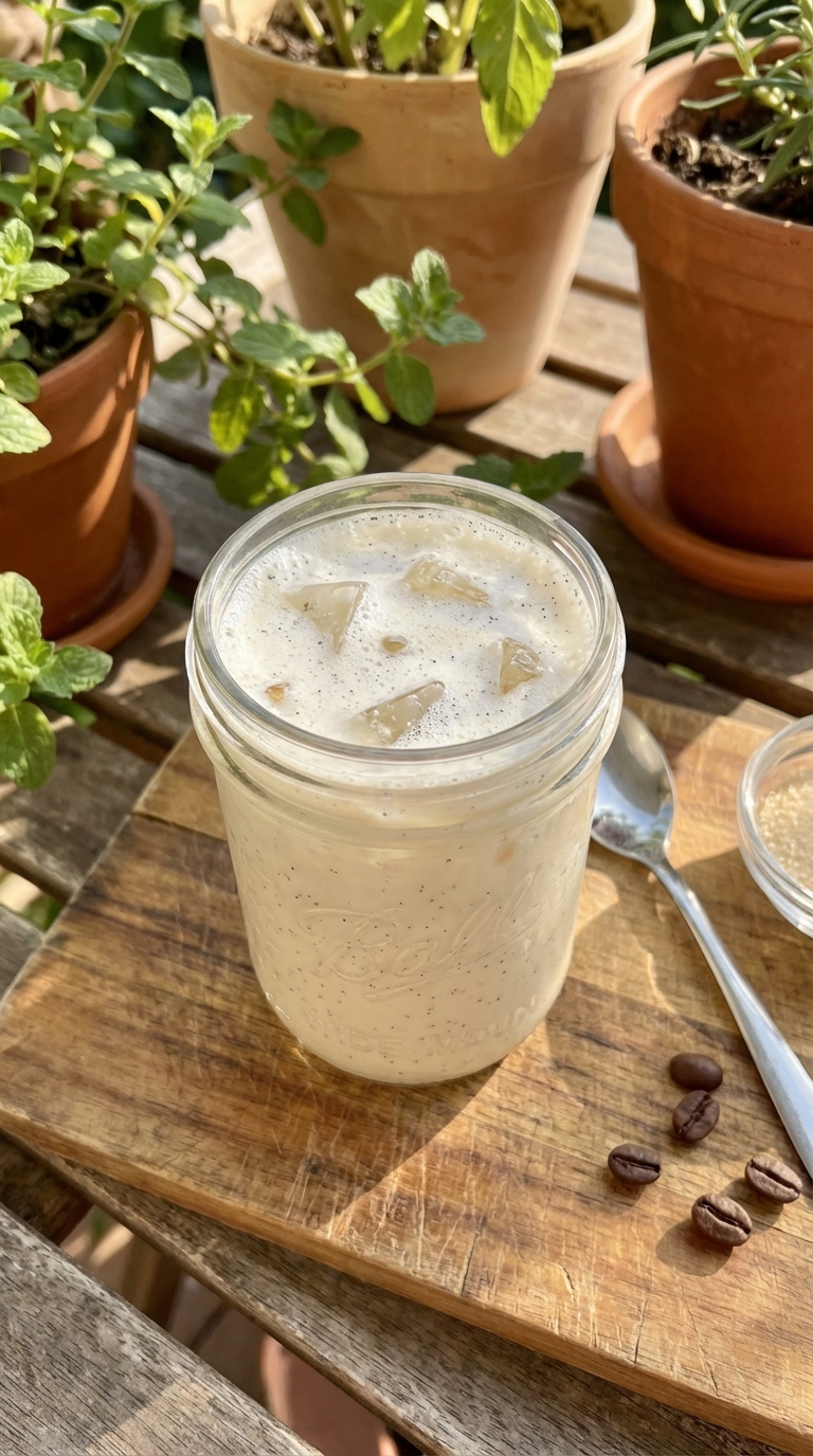 Iced Vanilla Bean Latte Treat