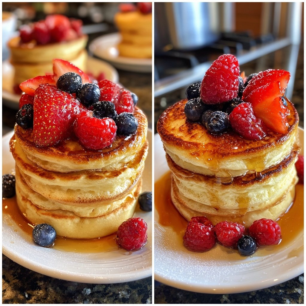Buttermilk Pancake Cupcake Towers