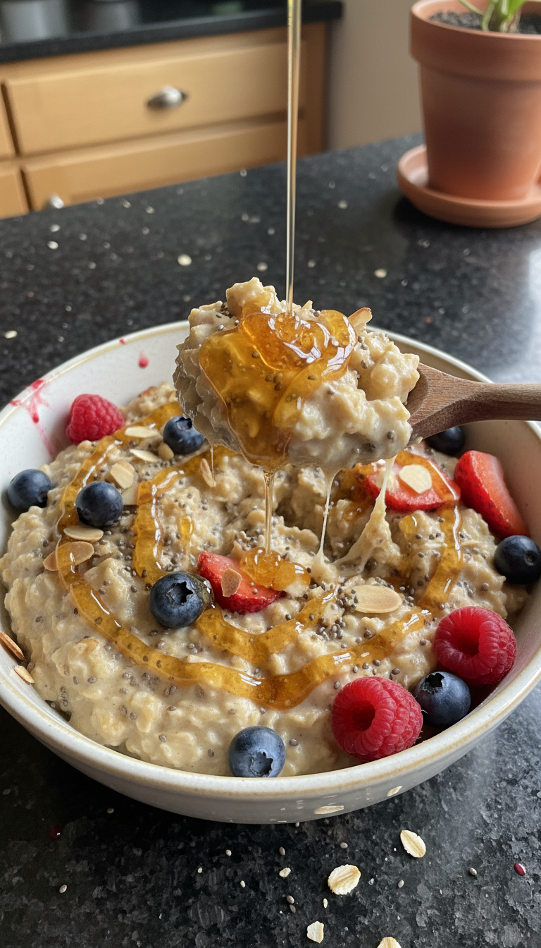 High-Protein Honey Oats
