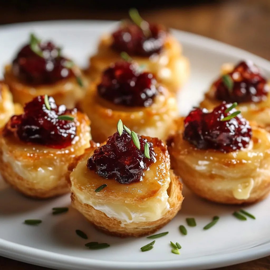 Mini Cranberry Brie Bites