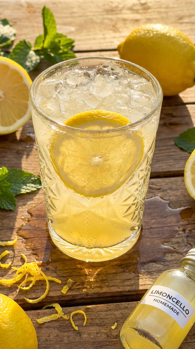 Limoncello Flavored Italian Soda