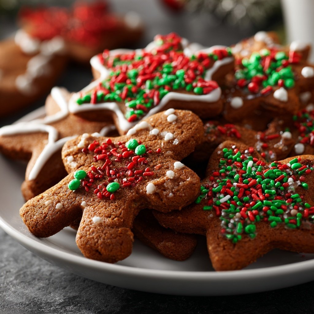 Gingerbread Cookies with Icing Details