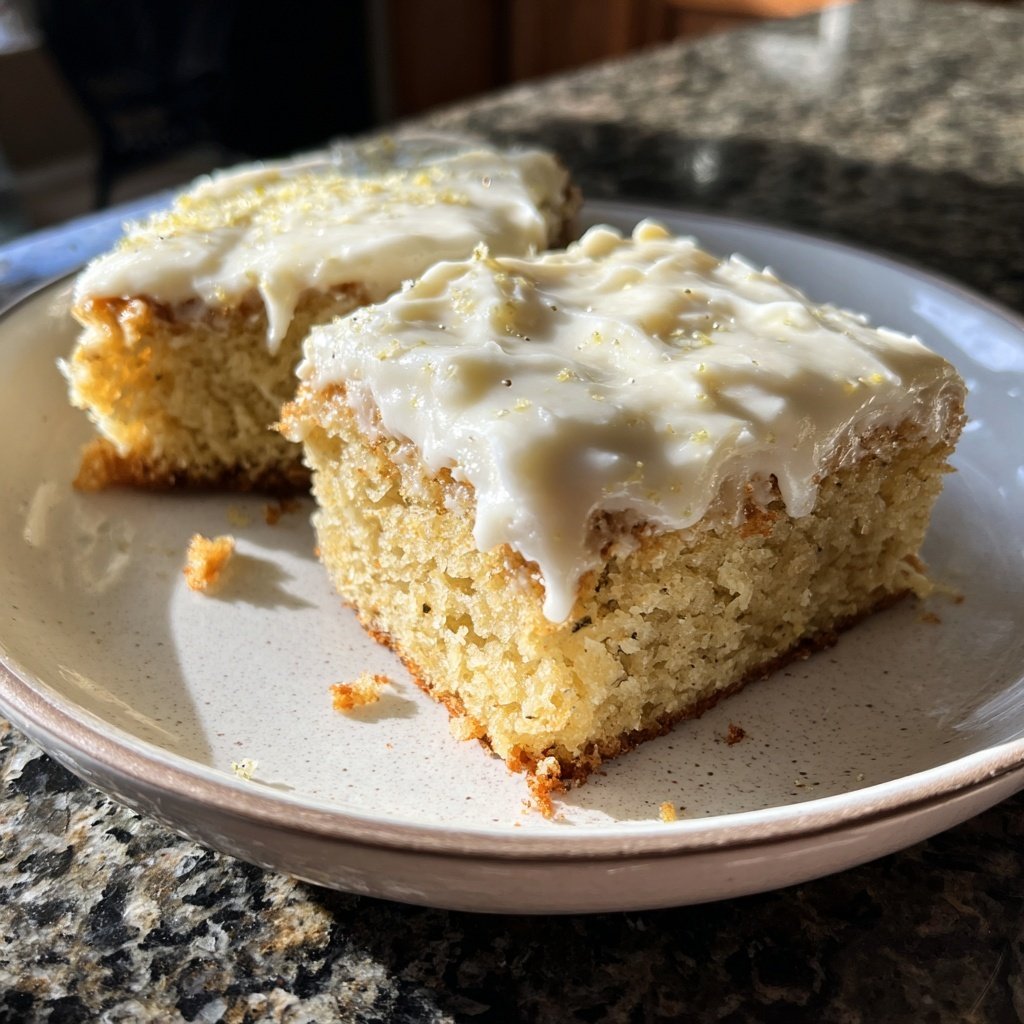 Vanilla Bean Sheet Cake with Cream Cheese Frosting