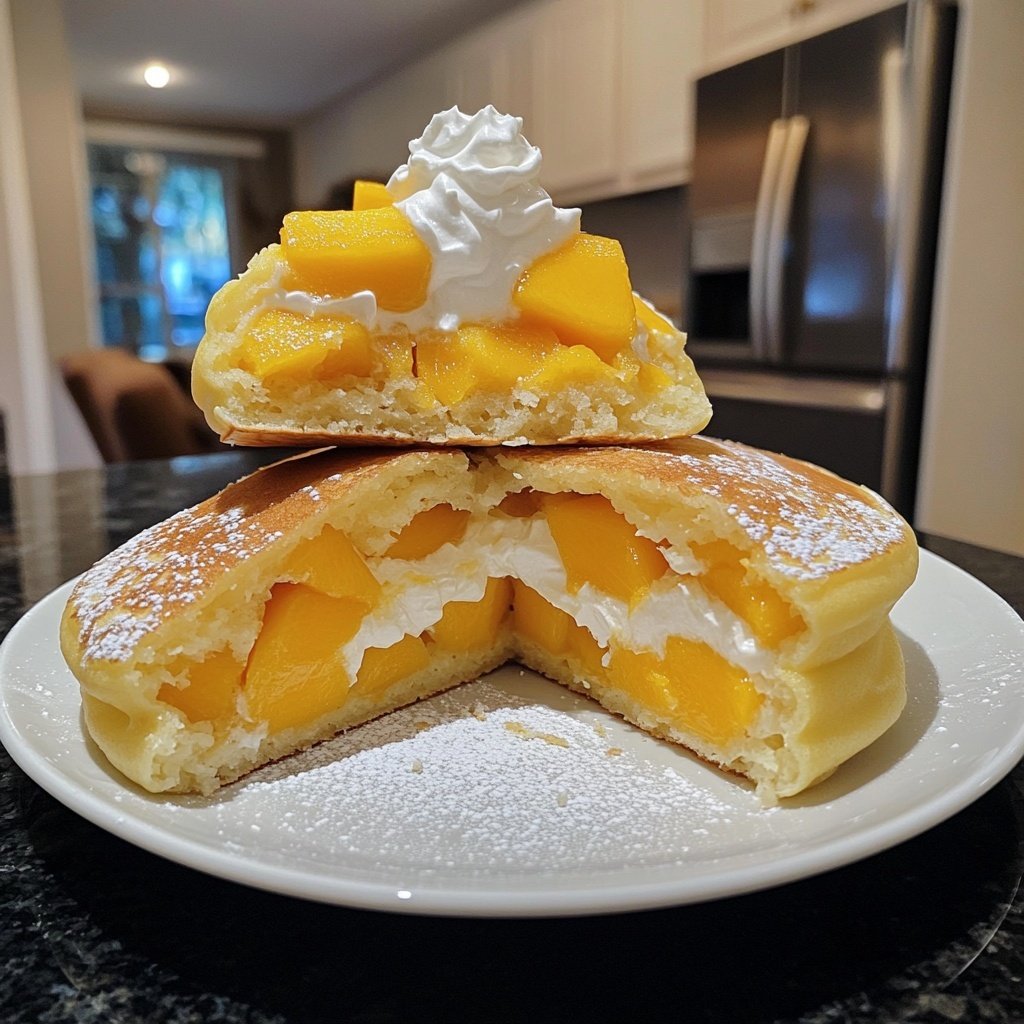 Hong Kong-Style Mango Pancakes