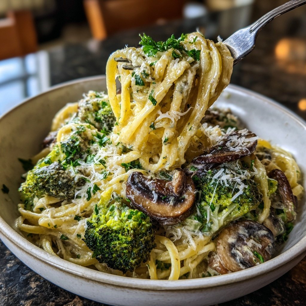 Creamy Veggie Alfredo Pasta