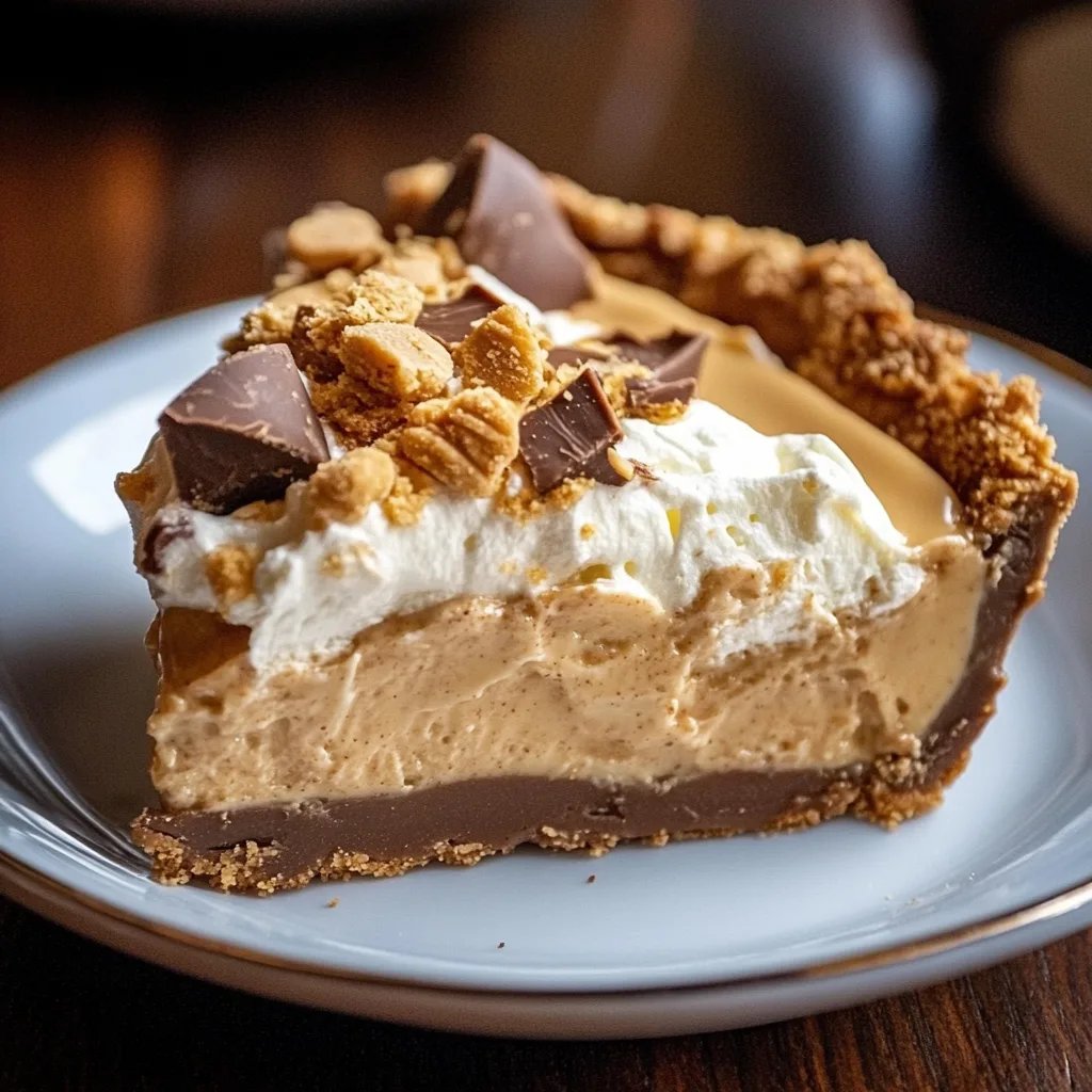 Butterfinger Pie with Peanut Butter