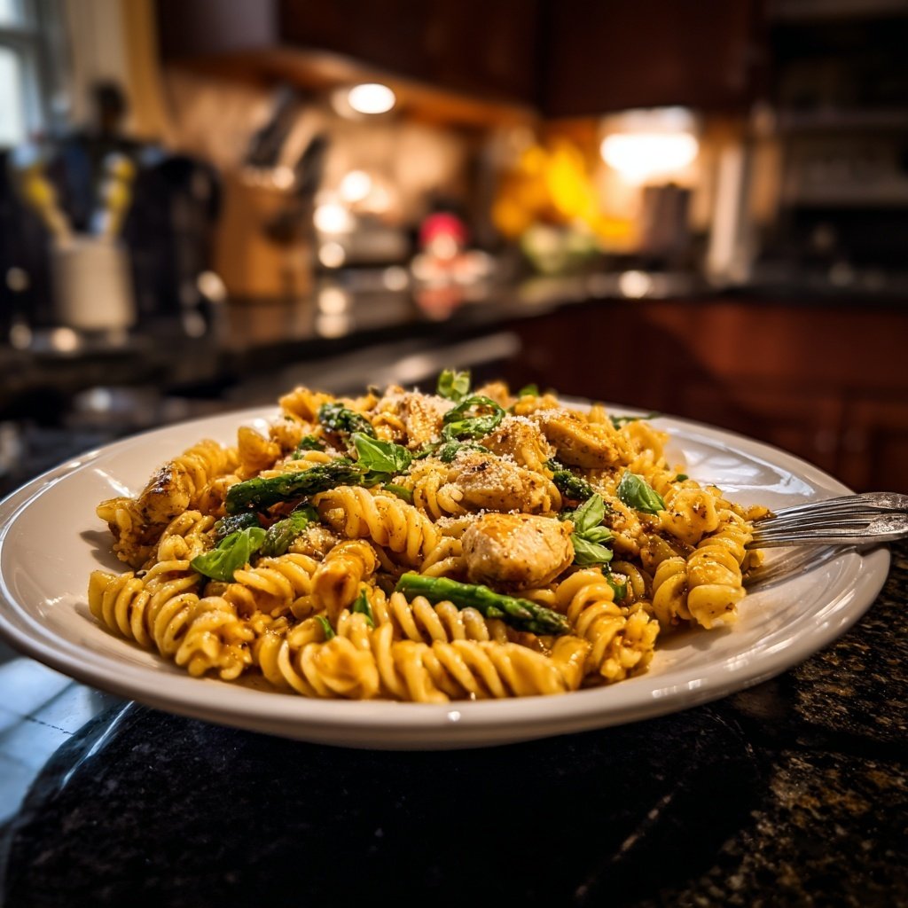 Herbed Chicken and Asparagus Pasta