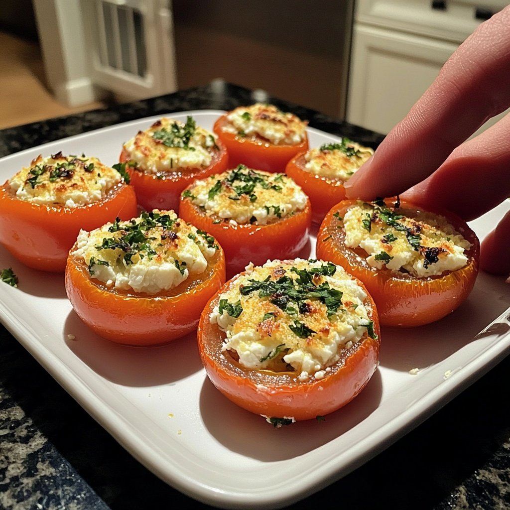 Cheese Stuffed Cherry Tomatoes Feta