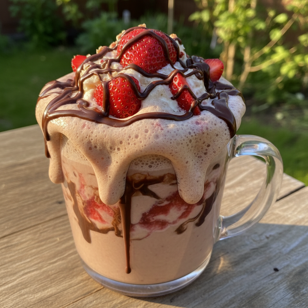 Chocolate Strawberry Milkshake