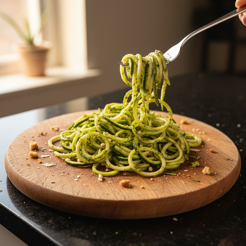 Zucchini Noodles with Pesto