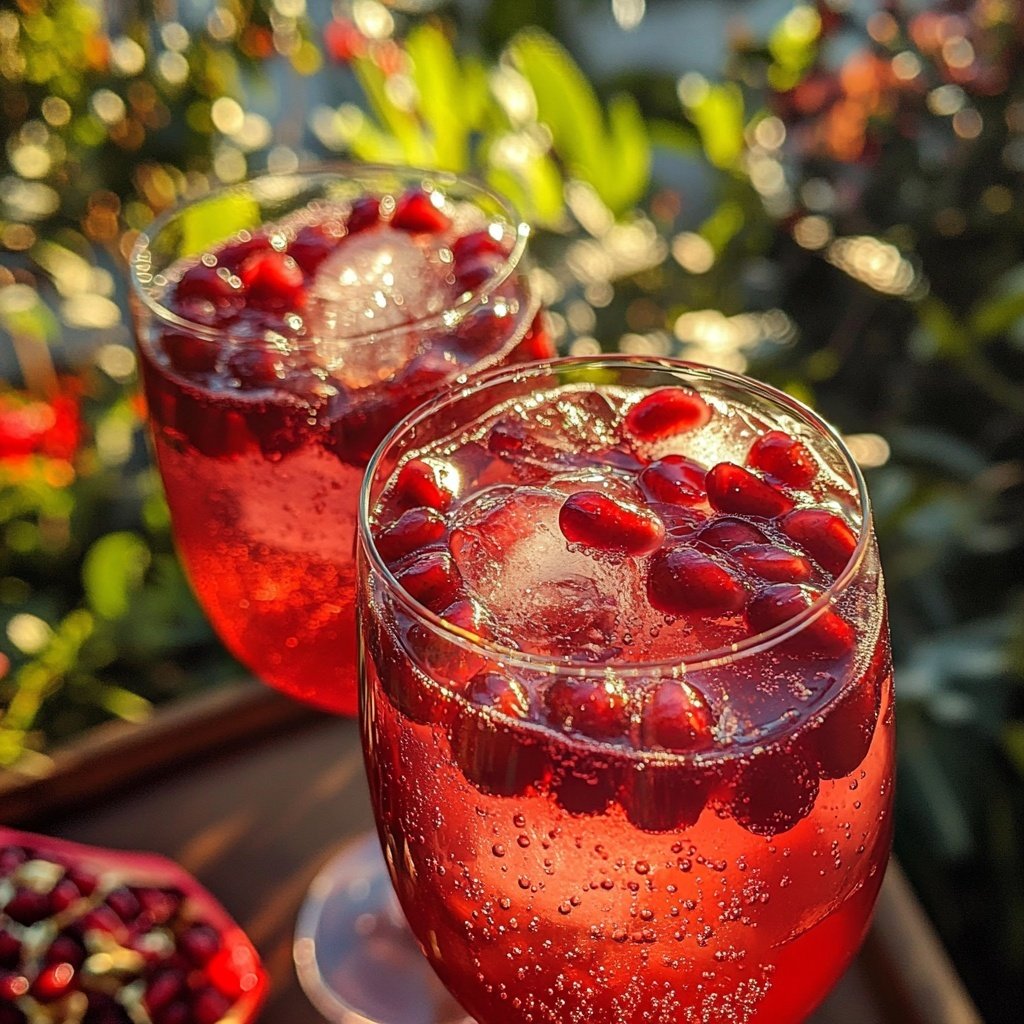 Pomegranate Vodka Spritz Cocktail Recipe