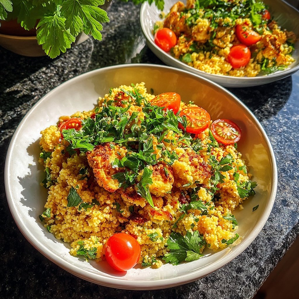 Spring Herb Couscous with Chicken