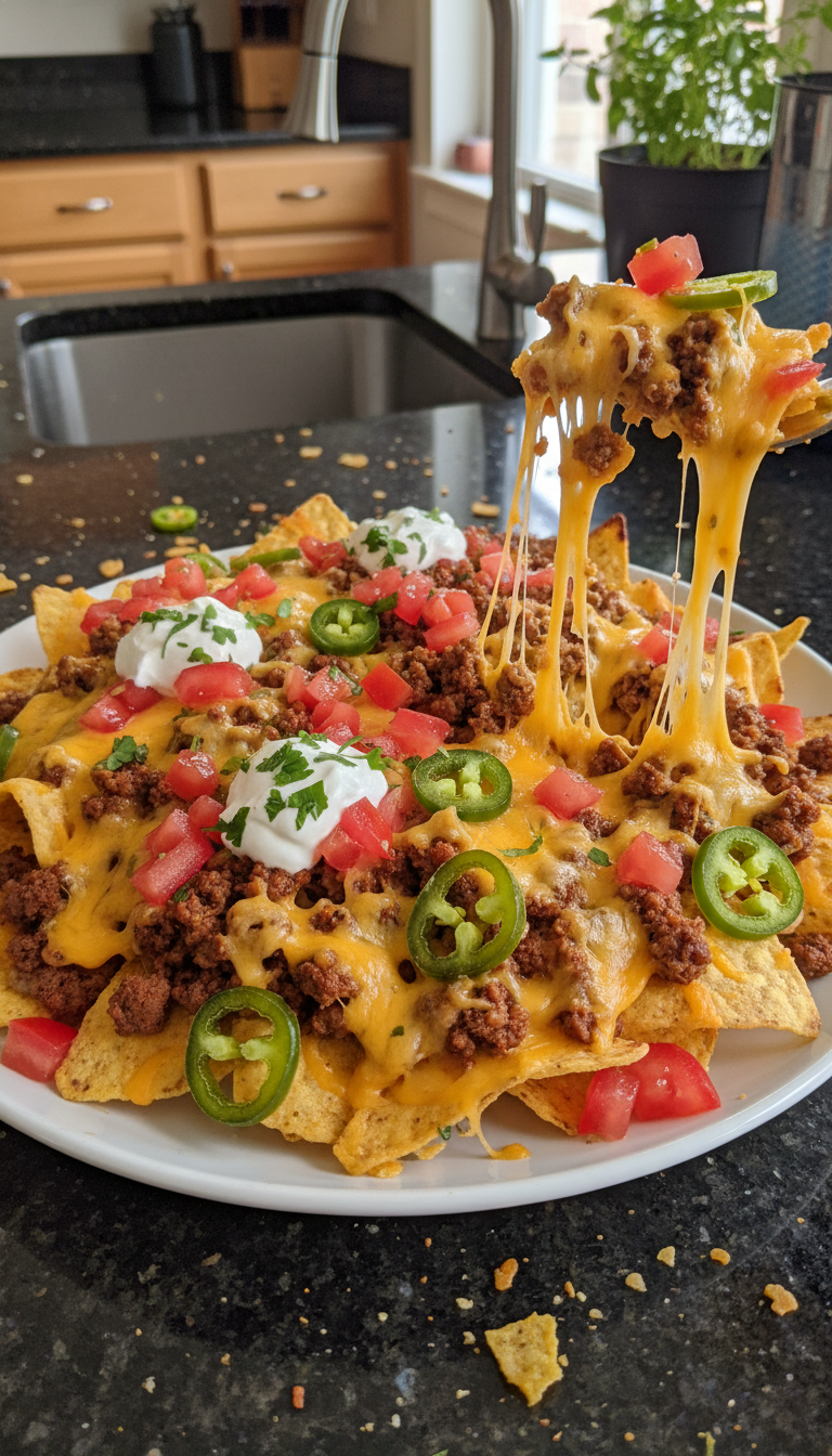 Loaded Beef Nacho Platter