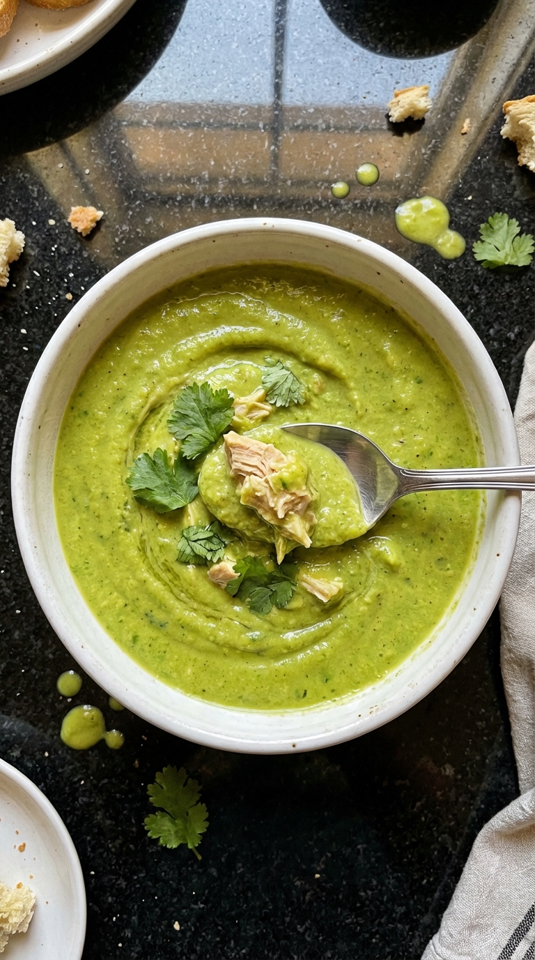 Chilled Avocado Chicken Soup
