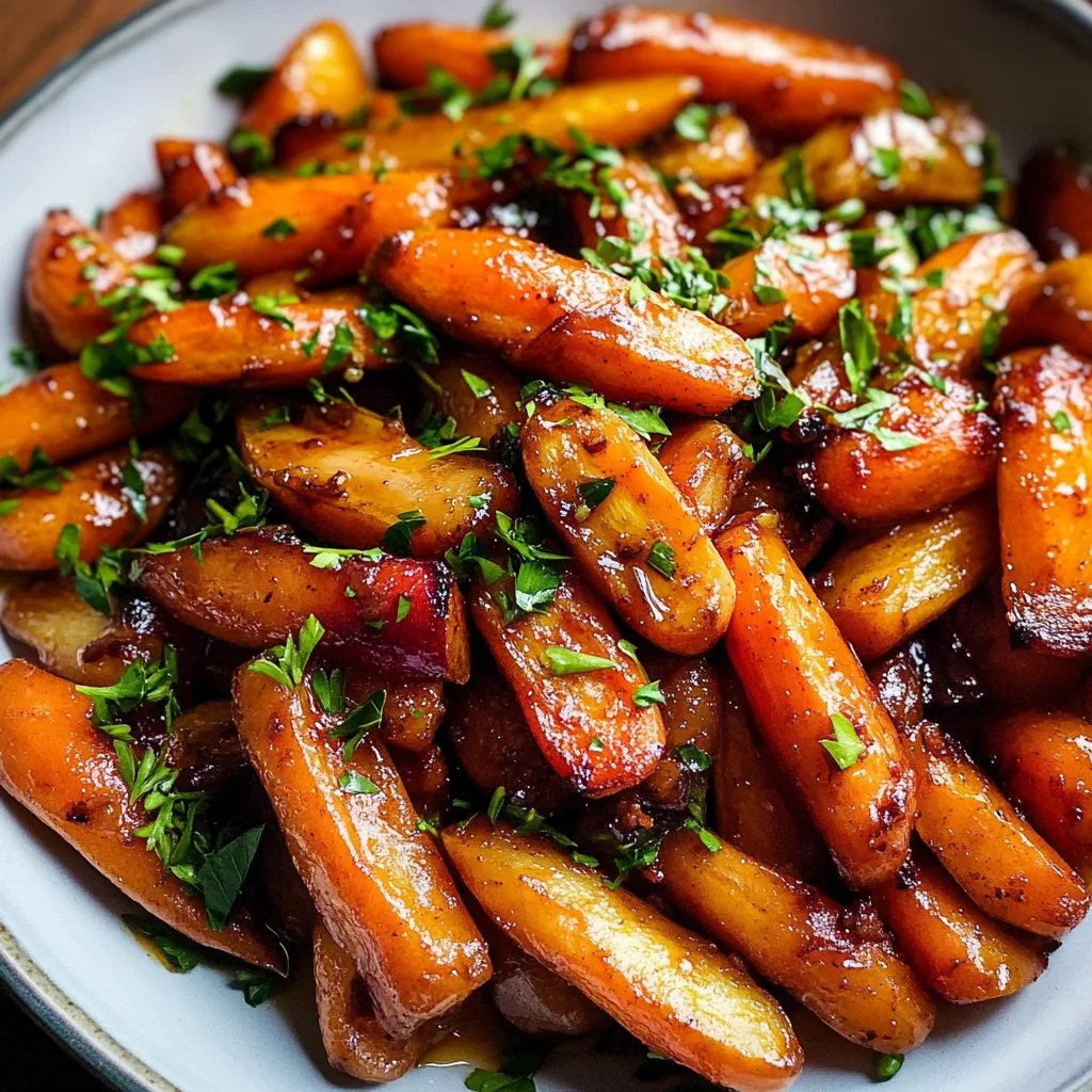 Brown Sugar Honey Glazed Carrots
