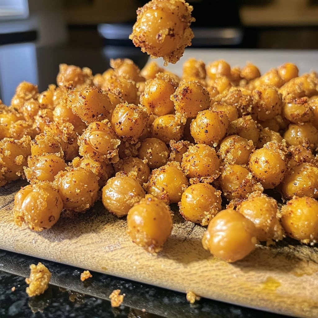 Crispy Roasted Chickpeas Spiced