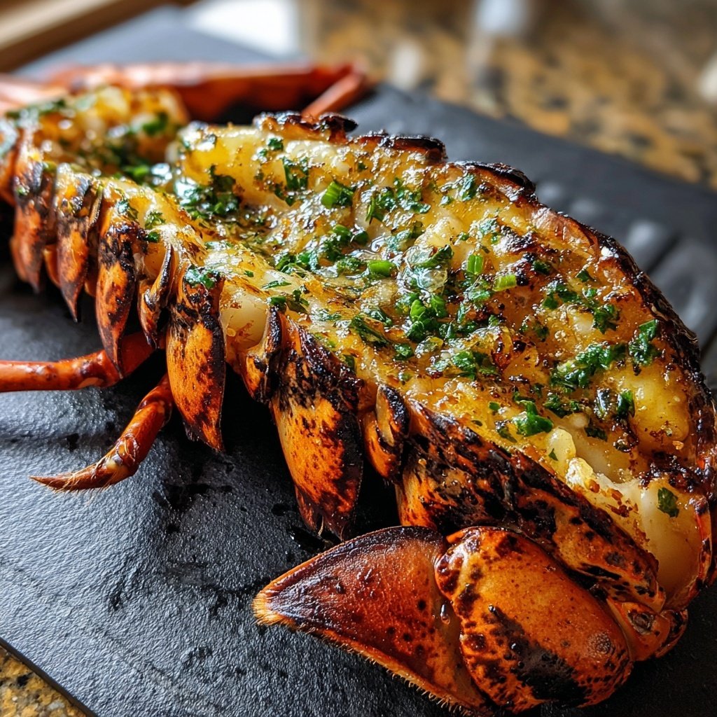 Herb Butter Grilled Lobster