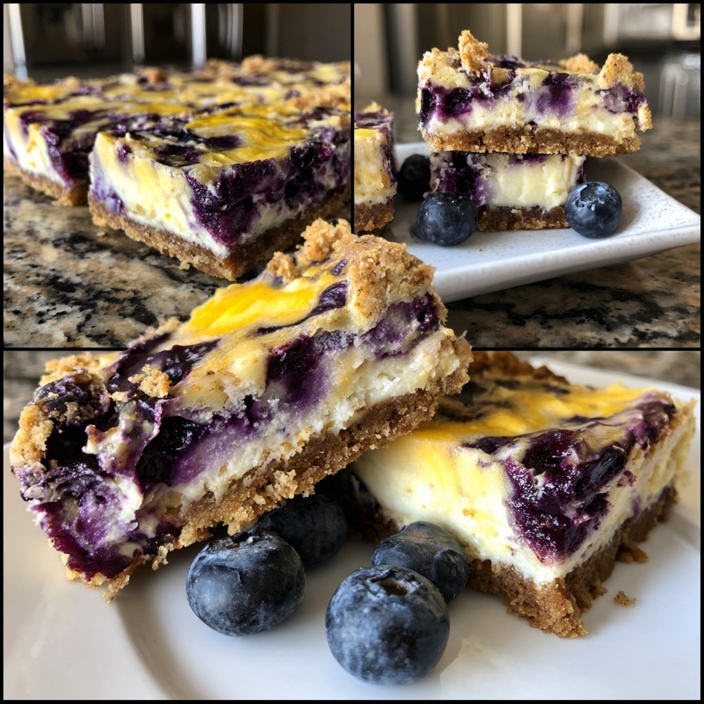 Lemon Blueberry Cheesecake Bars