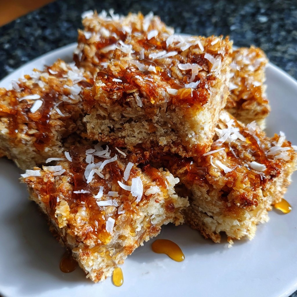 Sweet Coconut Cream Flapjacks