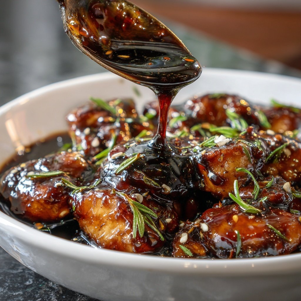 Garlic Balsamic Glaze for Steak and Chicken​