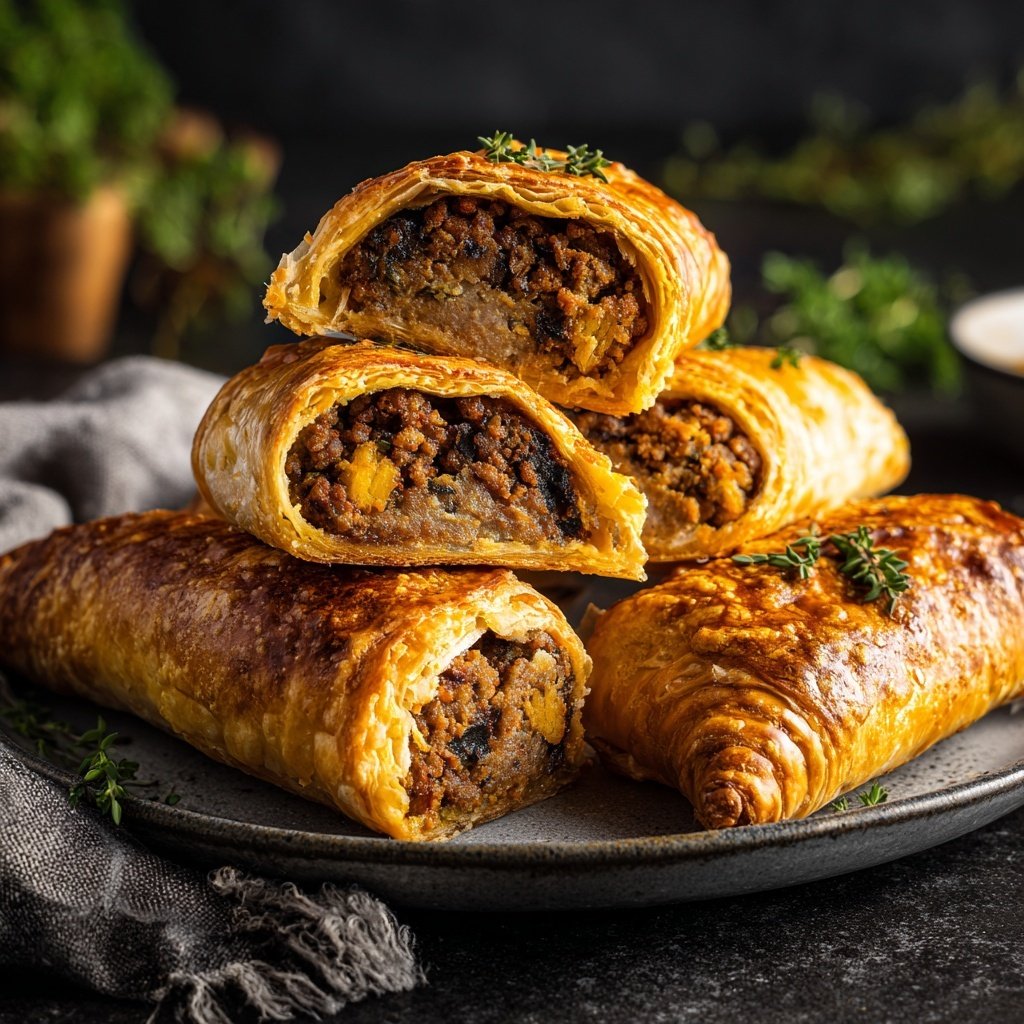 Australian Sausage Rolls Puff Pastry
